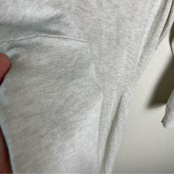 Torrid Oatmeal Heather Mini Sweater Cross Front Skater Dress Lace-Up Lattice - Picture 10 of 15